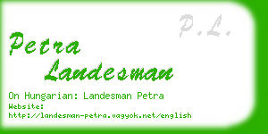 petra landesman business card